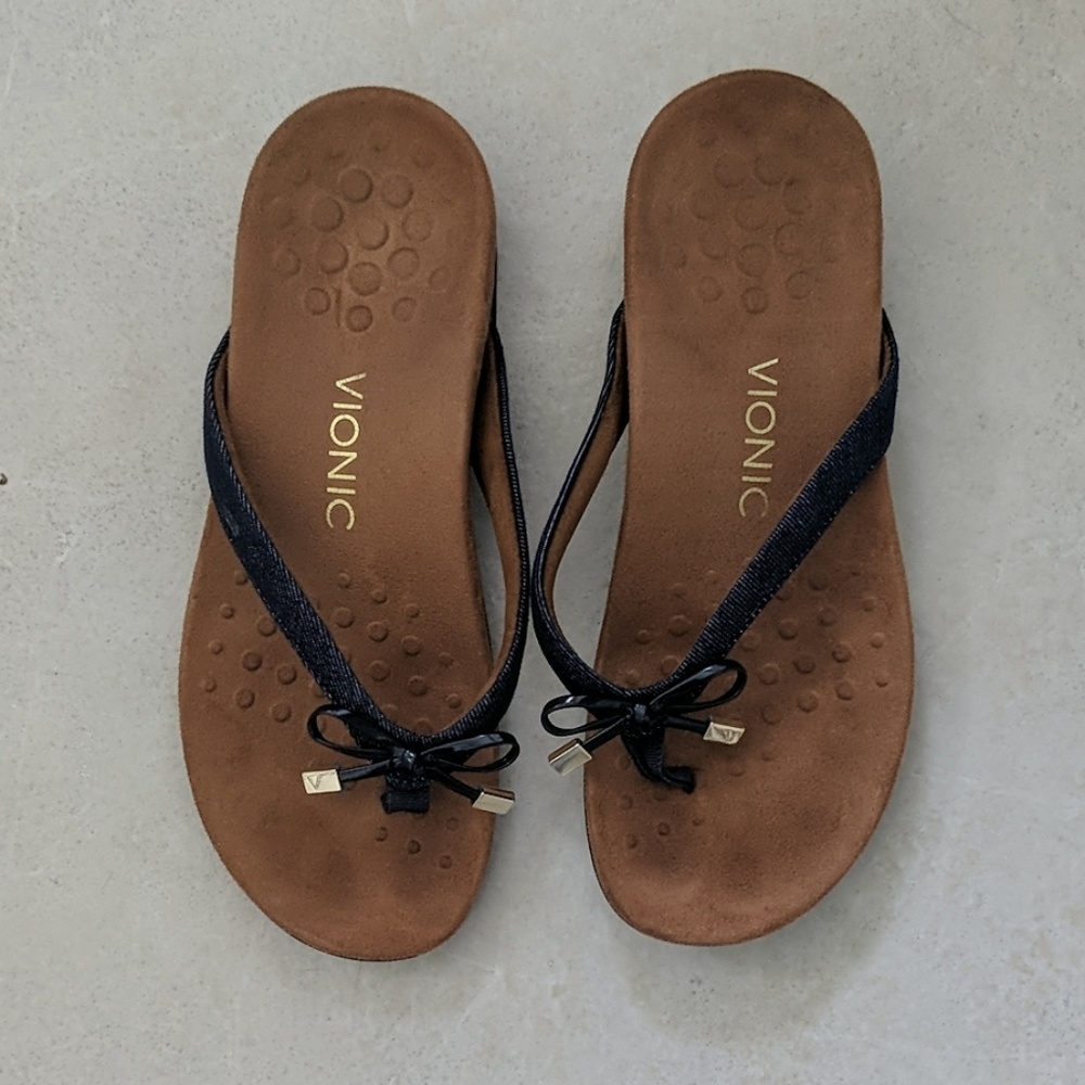 Navy blue vionic sandals